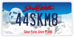 44SKM8  license plate in SD