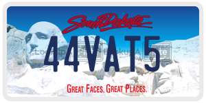 44VAT5  license plate in SD