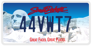 44VWT7  license plate in SD