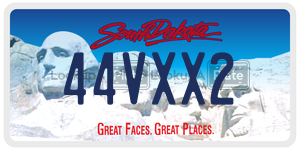 44VXX2  license plate in SD