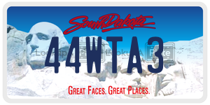44WTA3  license plate in SD