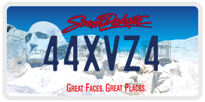 44XVZ4  license plate in SD