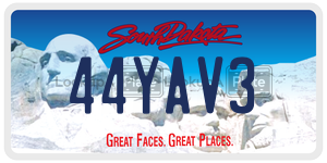 44YAV3  license plate in SD