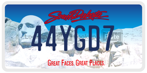 44YGD7  license plate in SD