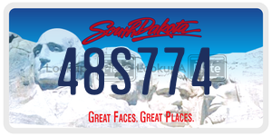 48S774  license plate in SD