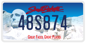 48S874  license plate in SD