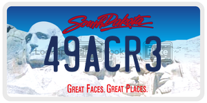 49ACR3  license plate in SD