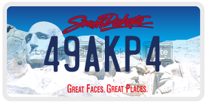49AKP4  license plate in SD