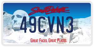 49CVN3  license plate in SD