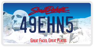 49EHN5  license plate in SD