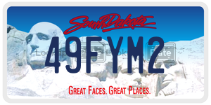 49FYM2  license plate in SD