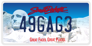 49GAG3  license plate in SD