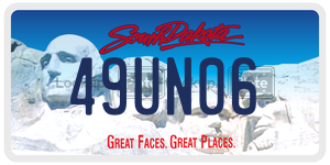 49UN06  license plate in SD