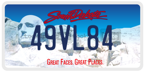 49VL84  license plate in SD