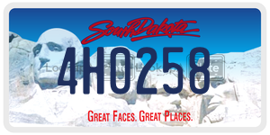 4H0258  license plate in SD