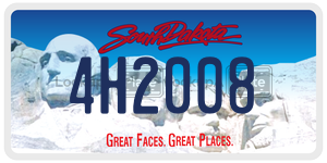 4H2008  license plate in SD
