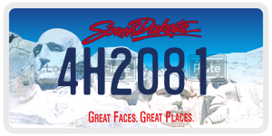 4H2081  license plate in SD