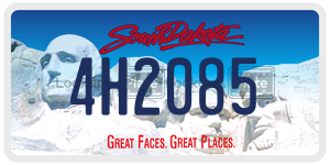4H2085  license plate in SD