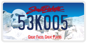53K005  license plate in SD