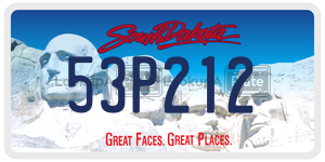 53P212  license plate in SD