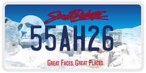 55AH26  license plate in SD