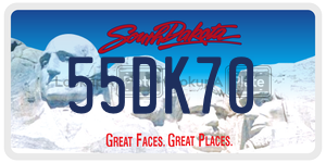 55DK70  license plate in SD