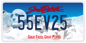 55EV25  license plate in SD