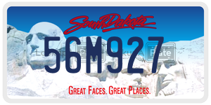 56M927  license plate in SD