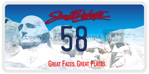 58  license plate in SD