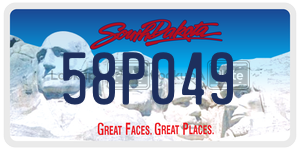 58P049  license plate in SD