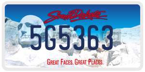 5G5363  license plate in SD