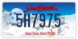 5H7975  license plate in SD