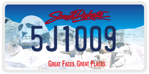 5J1009  license plate in SD