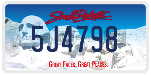 5J4798  license plate in SD