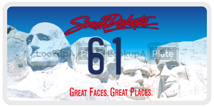 61  license plate in SD