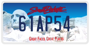 61AP54  license plate in SD