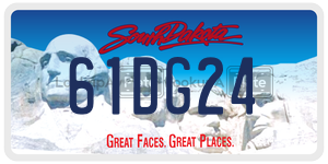 61DG24  license plate in SD