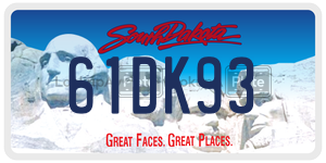 61DK93  license plate in SD