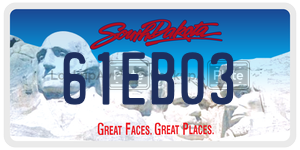 61EB03  license plate in SD