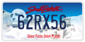 62RX56  license plate in SD