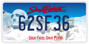 62SF36  license plate in SD