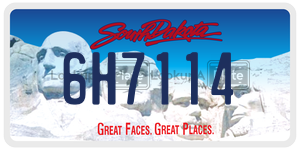 6H7114  license plate in SD