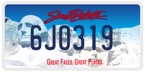 6J0319  license plate in SD