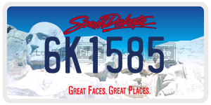6K1585  license plate in SD