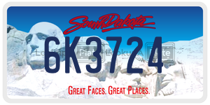 6K3724  license plate in SD