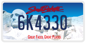6K4330  license plate in SD