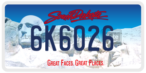 6K6026  license plate in SD
