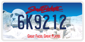 6K9212  license plate in SD