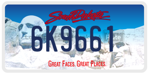 6K9661  license plate in SD