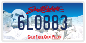 6L0883  license plate in SD